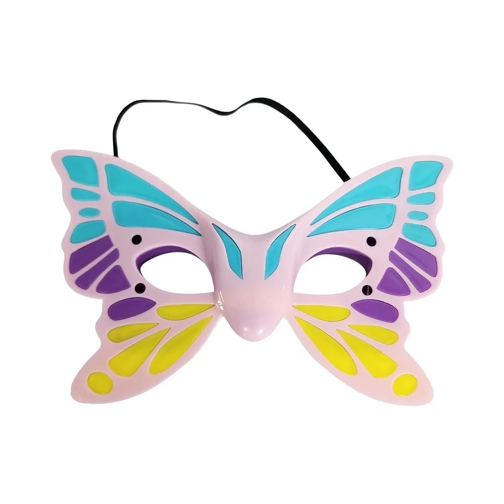 Light‎ Up Butterfly Mask LED Multicolor Plastic Costume Accessory